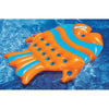 60.5" Inflatable Orange and Blue Sun Fish Swimming Pool Floating