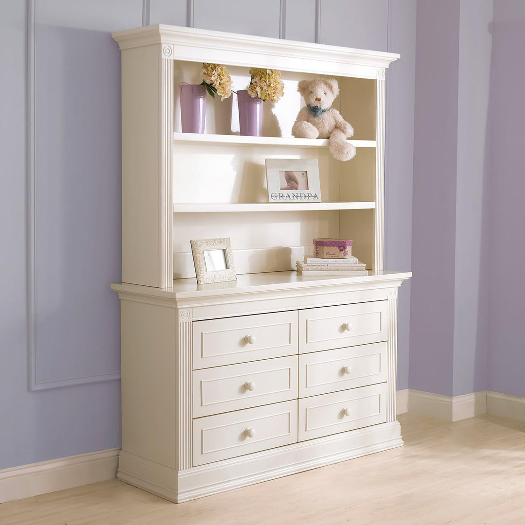 Baby Cache Montana Hutch White Traditional Wood