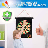 2-in-1 Magnetic Baseball Board Game Set. Double-Sided Hanging Board