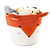 Cotton Rope Nursery Storage Woven Basket Orange