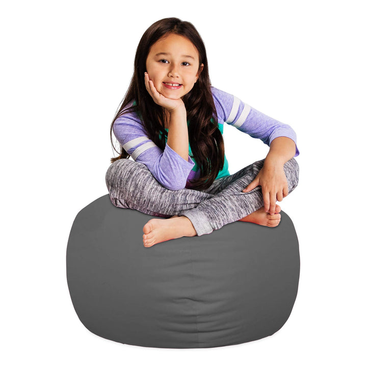 Posh Creations Stuffable Kids Stuffed Animal Storage Bean Bag Chair