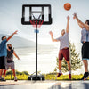 4.25-10 Feet Adjustable Basketball Hoop System with 44 Inch