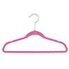 Simplify 50 Pack Kids Velvet Hangers | Slim | Non-Slip Design | Space Saving | Childrens Clothes | Shirts | Pants | Dresses | Baby Nursery | Closet Storage & Organization | Pink