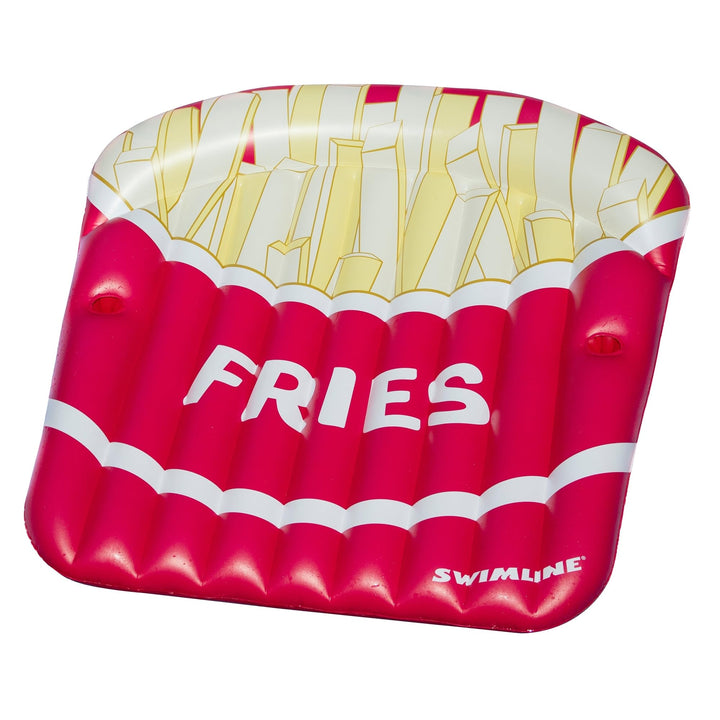 69"" Inflatable French Fries Swimming Pool Float Red Plastic, Medium