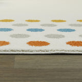 BALTA Mod-Tod Polka Dots Border Kids Area Rug