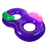 76" Inflatable Purple Side Swimming Pool Lounger Raft