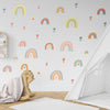 Cheerful Nursery Cute Rainbows Kids Wall Stickers D Cor Multi Color