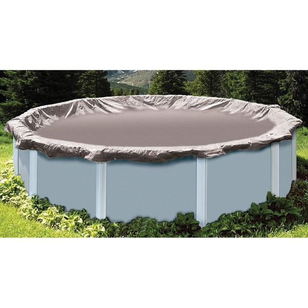 15' Super Deluxe Winter Cover Silver Round Polypropylene