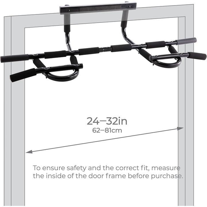 Chin Up Bar Home Gym- Gen 2 Door Pull Gym 24" To 32" Wide