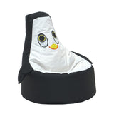 Little Penguin Kids Bean Bag Chair Black White Animal Farmhouse