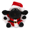 Santa Black Nose Sheep Stuffed Animal Plush with Outfit 6 Inches Red White Polyester