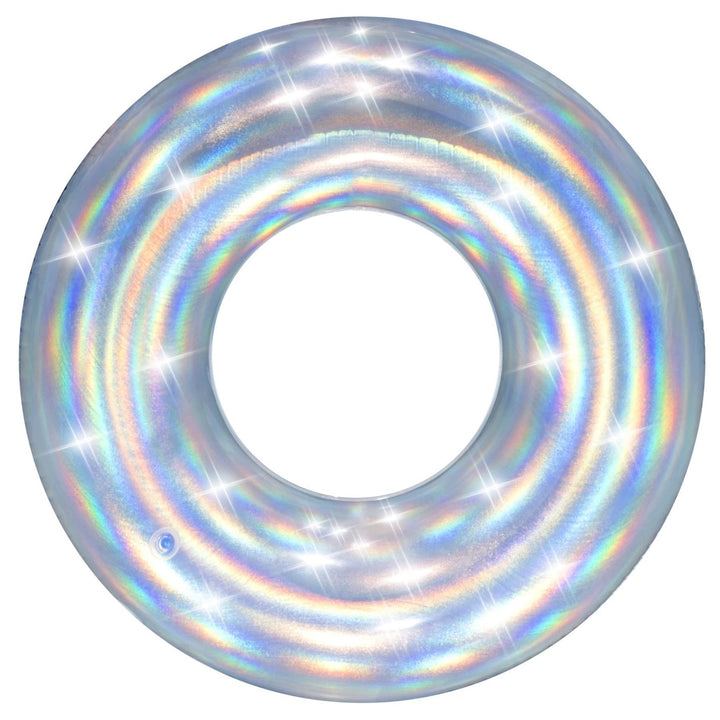 H2O GO Inflatable Iridescent Swim Tube 42” Pool/Water/Beach Float