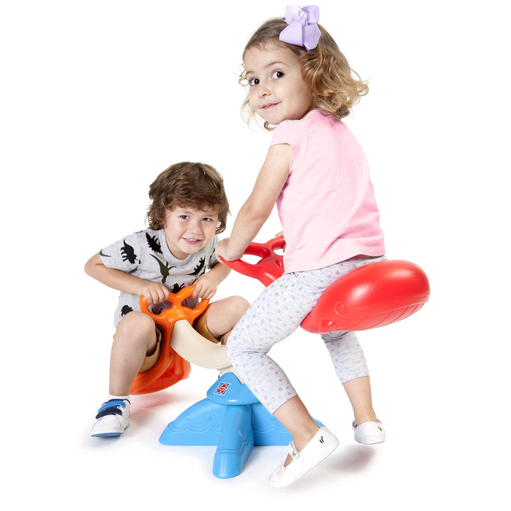 Grow'n Up Happy Whale Seesaw Spinner Seesaw 360 Degree Spinning Teeter