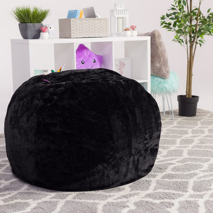 Big Comfy Bean Bag Chair: Posh Beanbag Chairs with Removable