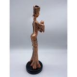 Tribal Lady with Baby in Arms Multi Color Resin Metallic