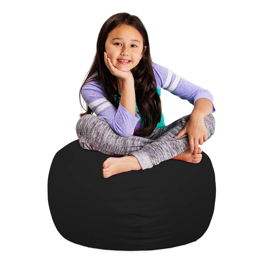 Posh Creations Stuffable Kids Stuffed Animal Storage Bean Bag Chair