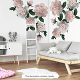 Oversized Classic Roses Flowers Floral Wall Stickers Art