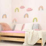 Hand-Drawn Rainbows Children Kids Wall Sticker Nursery Multi