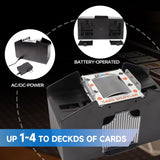 4-Deck Casino Automatic Card Shuffler Ac/dc-Power/Battery-Operated