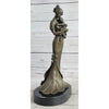 Mother Holding Baby Child Bronze Statue Sculpture Figure Original 14