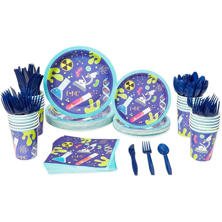 Science Birthday Party Supplies for Kids Multi Color