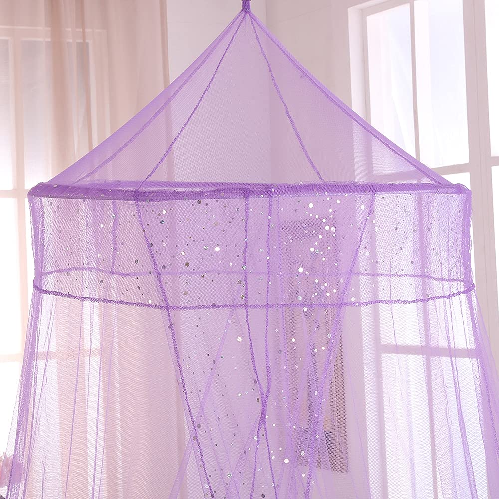 Sheer Galaxy Collapsible Hoop Kids Bed Canopy