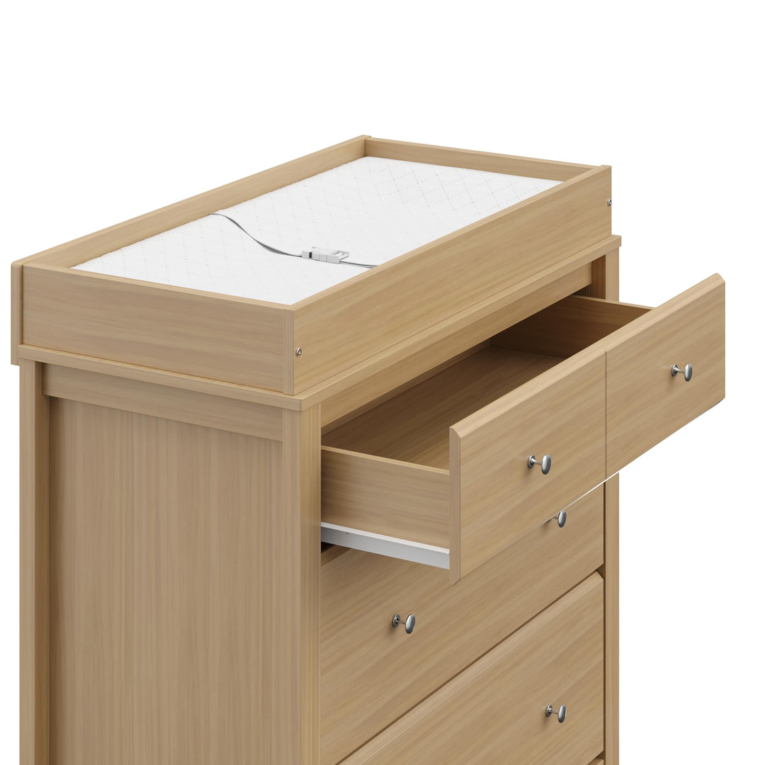 Storkcraft Carmel 3 Drawer Chest with Changing Topper (Driftwood)