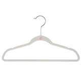 Simplify 100 Pack Kids Velvet Hangers | Slim | Non-Slip Design | Space