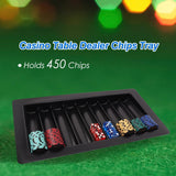 9-Row Casino Poker Table Dealer Tray. Custom Rack/Holder for