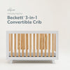 Storkcraft Beckett 3-in-1 Convertible Crib (White with Natural)