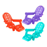 Kid's Beach Chair Assortment 6-Pack - Green/Orange/Purple Boys Girls Made in USA