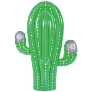 5.75' Inflatable Green Jumbo Cactus Shaped Pool Float Plastic