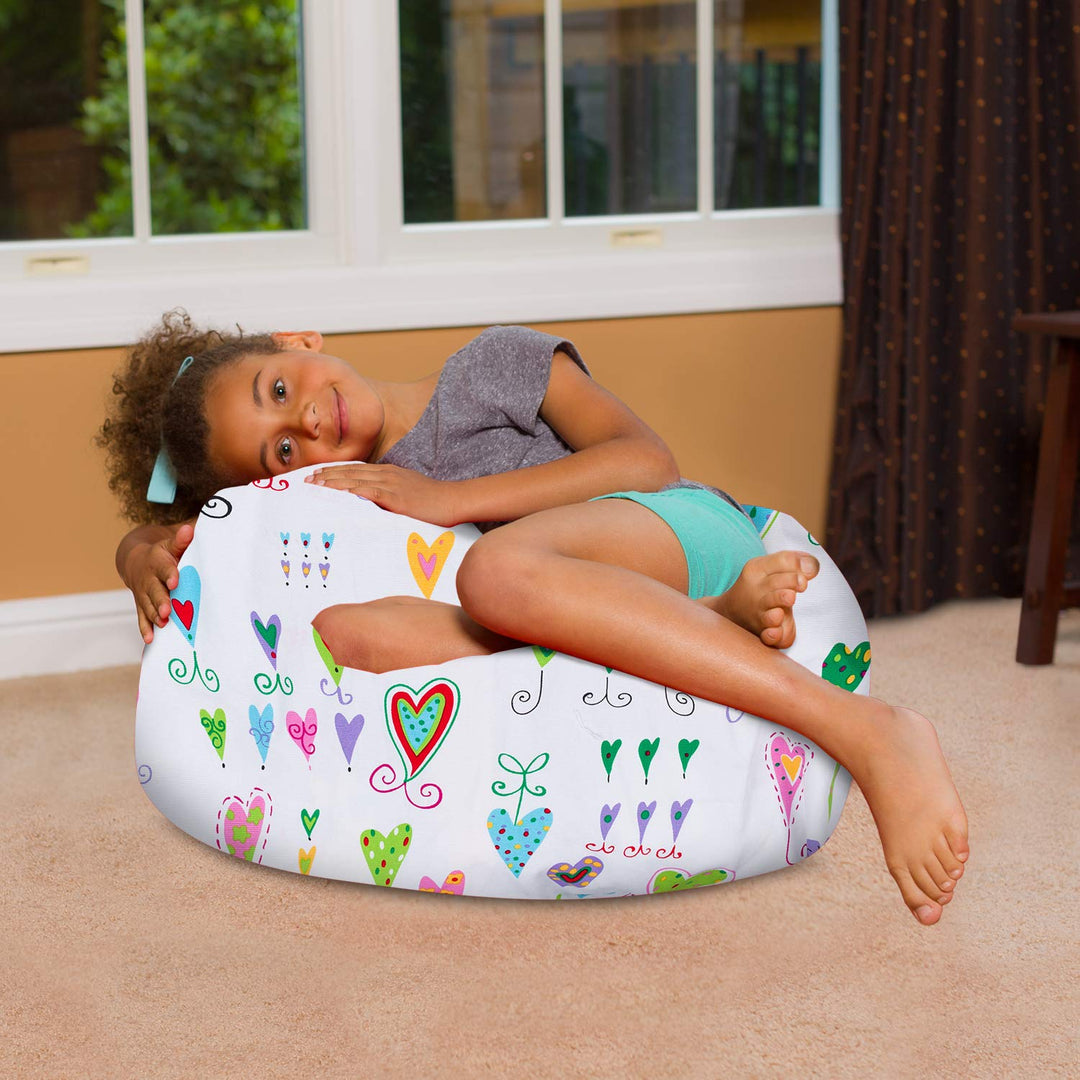 Big Comfy Bean Bag Chair: Posh Beanbag Chairs with Removable