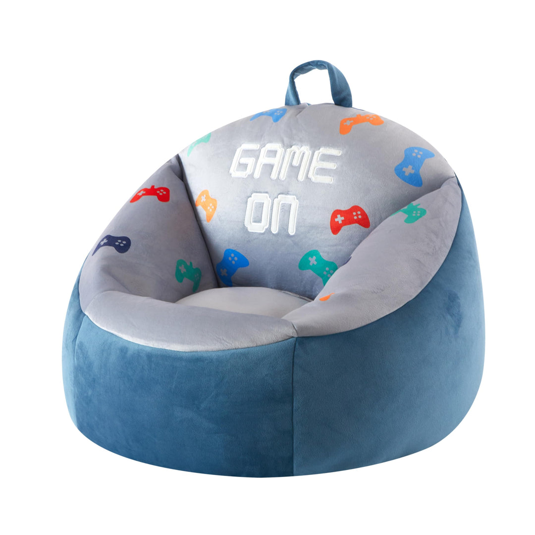 Heritage Kids Micromink Squishy Bean Bag Chair for Kids Ages 3+, Gamer