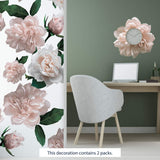 Oversized Classic Roses Flowers Floral Wall Stickers Art