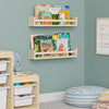 Kids Shelves for all Nursery Storage 24" Natural Set of 2 Farmhouse