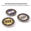 Set of 3 Metal Small Blind Big Dealer Puck Buttons. Texas Hold'em