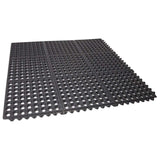 Interlocking Commercial Anti Fatigue Rubber Floor Mat 36 in. X