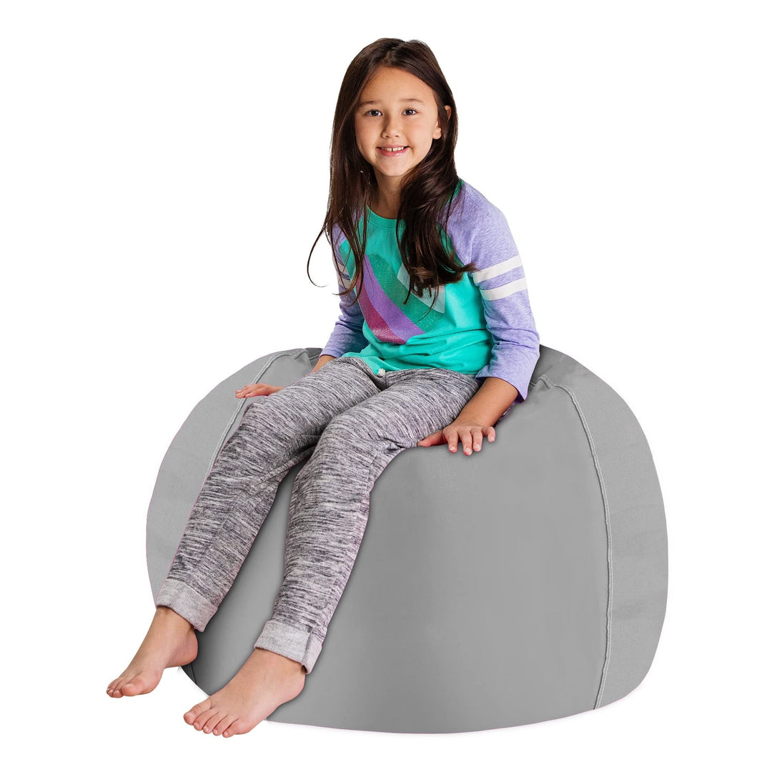 Posh Creations Stuffable Kids Stuffed Animal Storage Bean Bag Chair