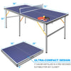 Mid-Size Table Tennis W/Net 2 Paddles 3 Balls