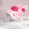 Elegant Oversized Blush Pink Peonies Wall Stickers