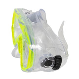 Neon Yellow Sea Searcher Mask and Snorkel Set for Youth Adults