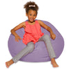 Big Comfy Bean Bag Chair: Posh Large Beanbag Chairs with Removable Cover for Kids, Teens and Adults - Polyester Cloth Puff Sack Lounger Furniture for All Ages - 38in Large Bean Bag - Heather Lavender