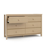 Storkcraft Alpine 6 Drawer Double Dresser (Driftwood)