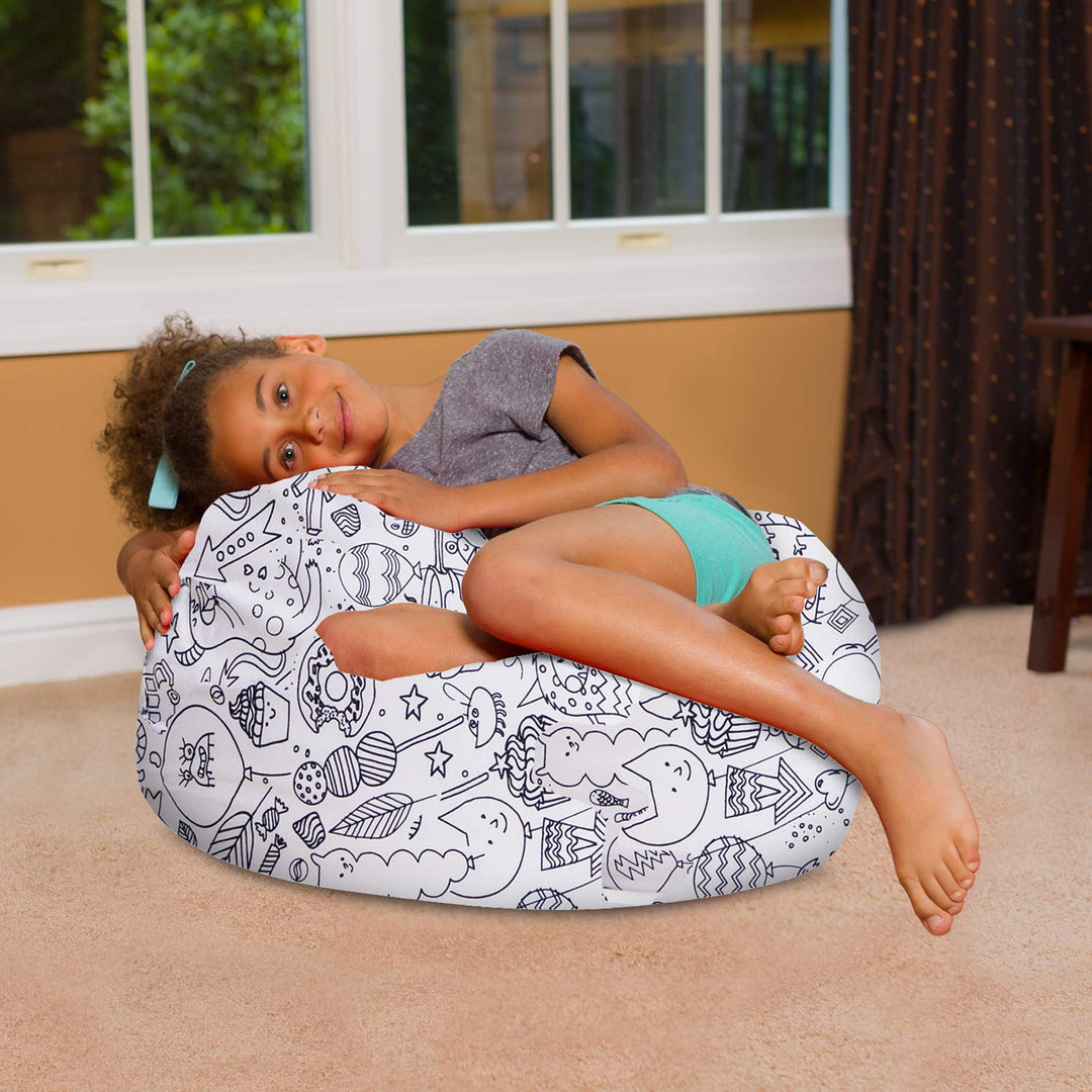 Big Comfy Bean Bag Chair: Posh Beanbag Chairs with Removable