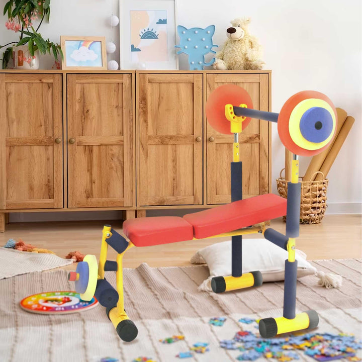 Redmon Fun and Fitness Exercise Equipment for Kids - Weight Bench