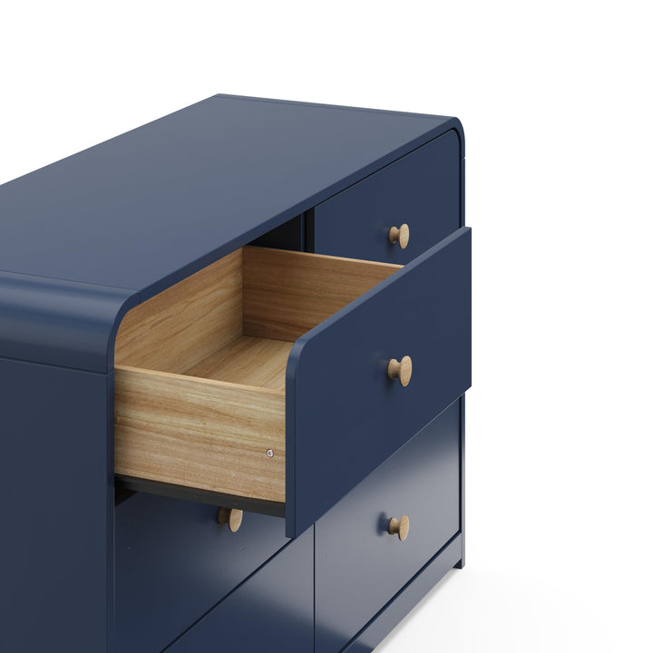 Storkcraft Santos 6 Drawer Dresser (Black) Dresser for Nursery