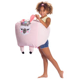 Stuffed Animal Storage Bean Bag Chair Cover only for Kids, Toy Holder