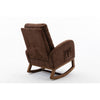 Brown 37'' Modern Nursery Rocking Armchair Comfortable Upholstered