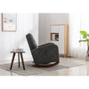 Polyester Fabric High Back Arm Chair Lounges Solid Plywood Frame